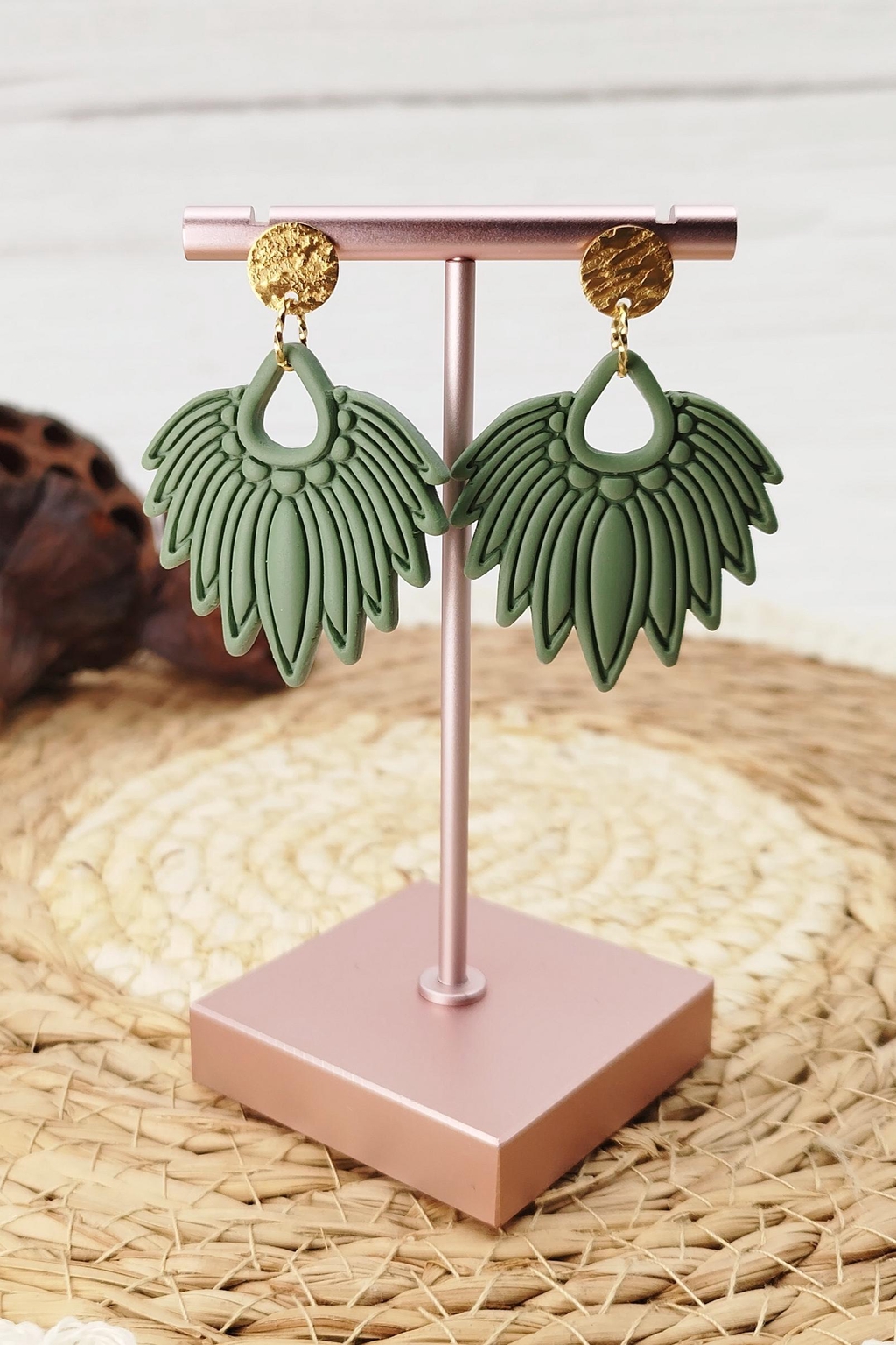 Boucles d'oreilles Sauge