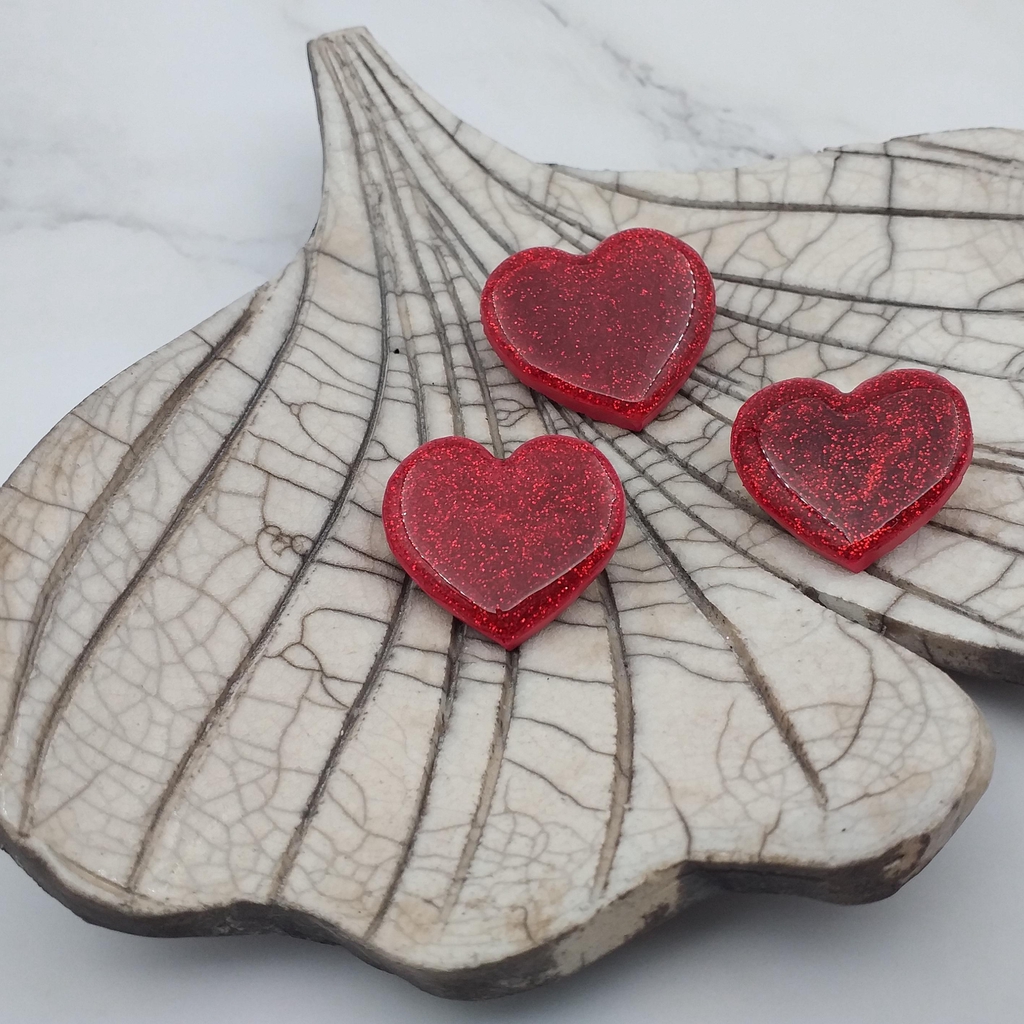 Broche Cœur Rouge à Paillette