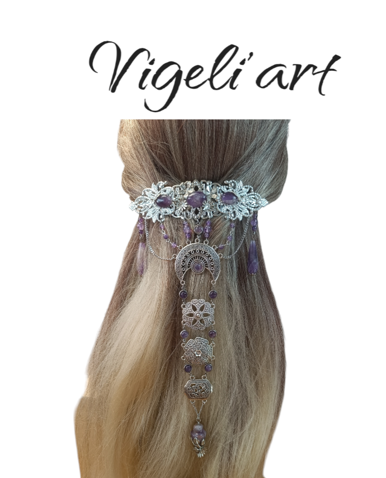 Barrette améthyste