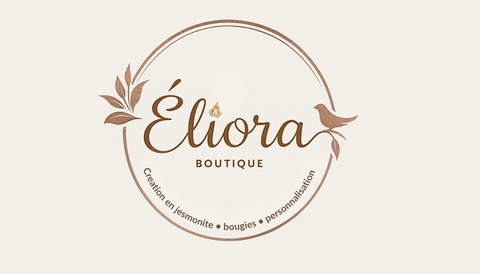 Éliora, création en jesmonite, bougies, personnalisation