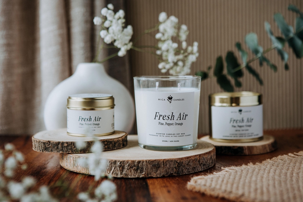 Velas 100 % de cera de soja
en Tenerife