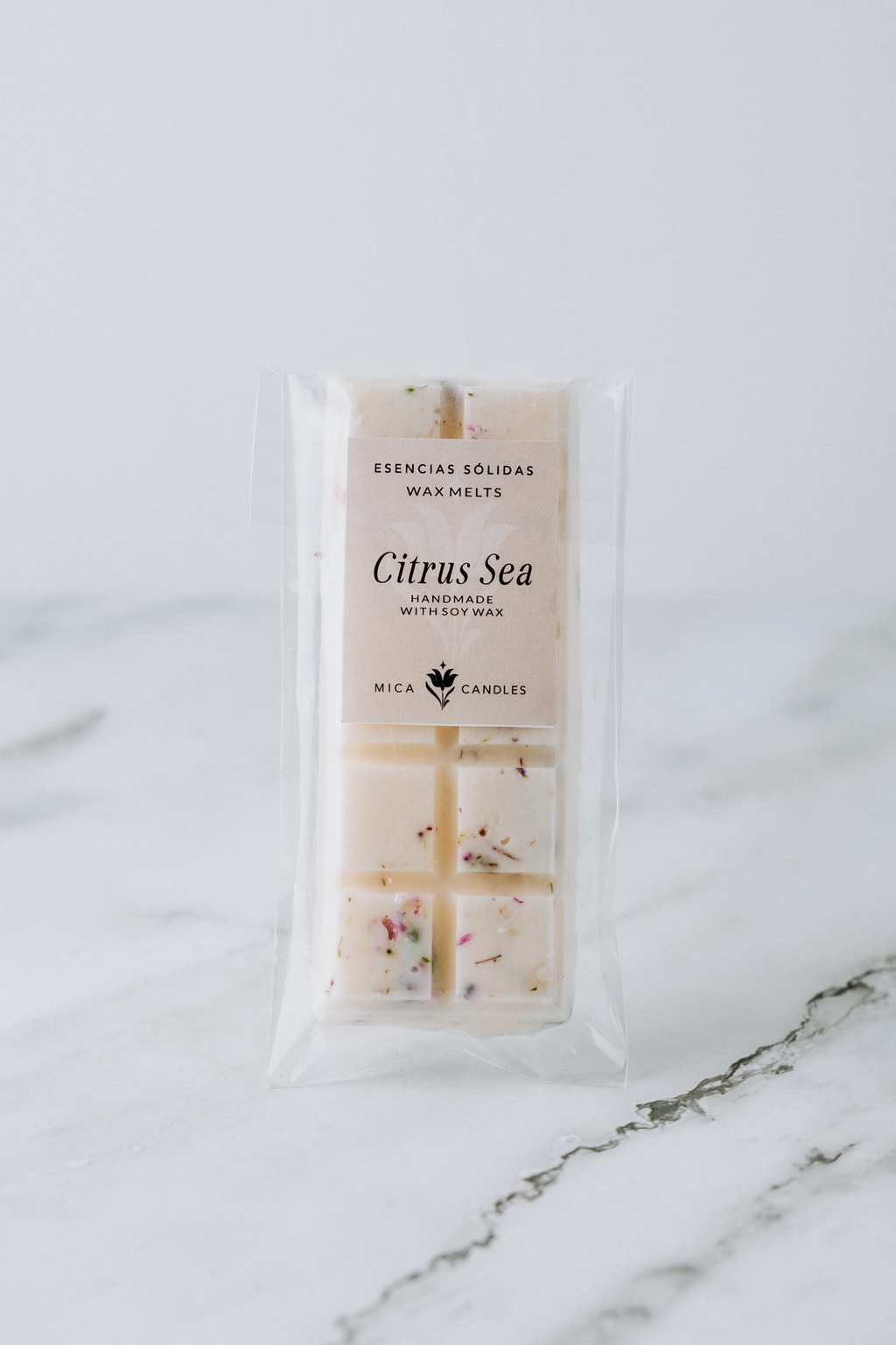 Wax melts 100% cera de soja. 