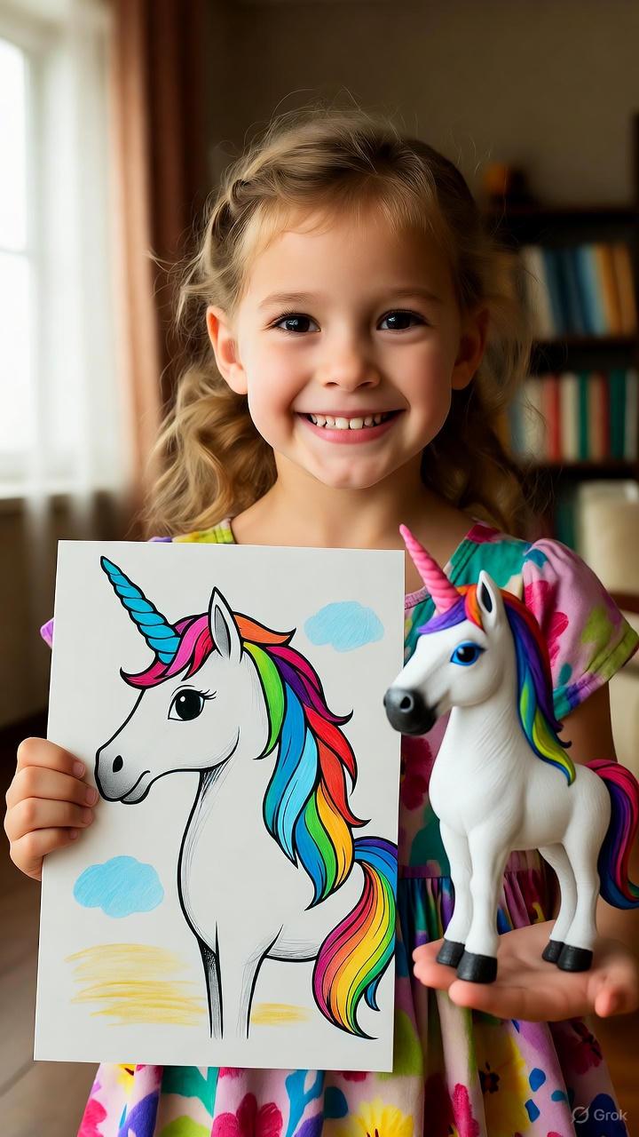 🪄 We turn drawings & photos into real 3D
💎 Custom-made | Perfect for special gifts  