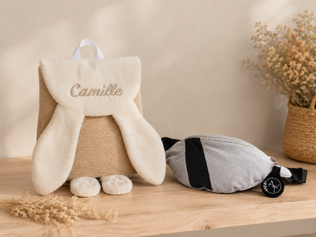 sac lapin personnalisable, sac banane