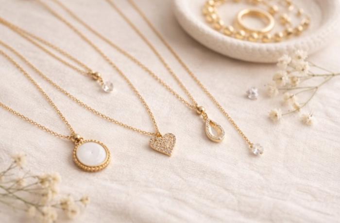 Découvrez des colliers aux formes et textures uniques qui subliment chaque tenue.