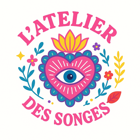 Bijoux et décorations fait mains par L’atelier des songes. 