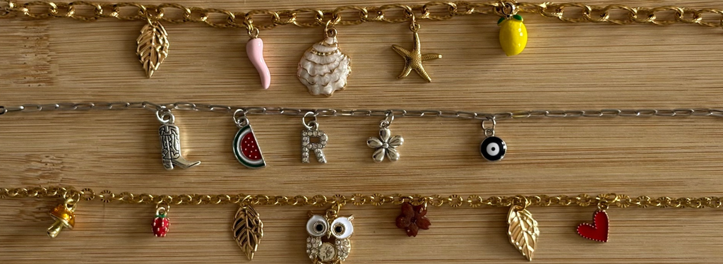 collier et bracelet charms breloque personnalisable 