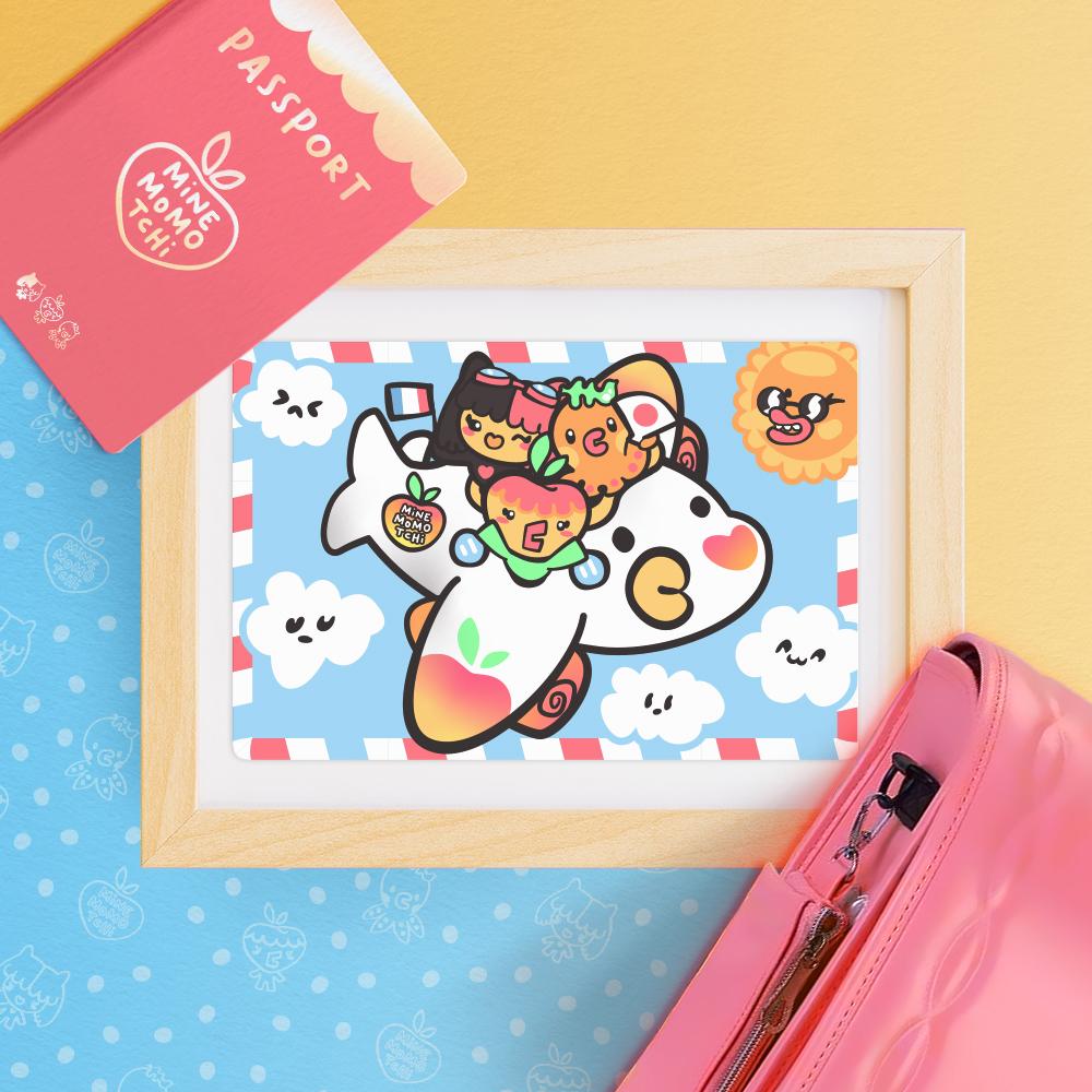 Voyagez avec moi en collectionnant la carte et le sticker exclusif à mon voyage au Japon !