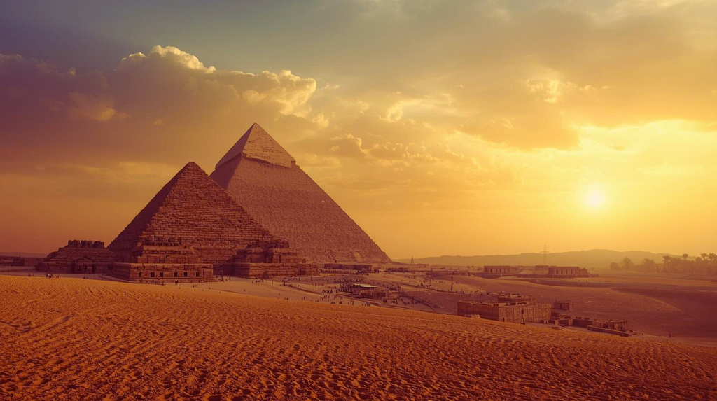 Discover Egypt: Sunset at the Pyramids & Historical Adventure. Experience the magical golden hour over the Pyramids in Giza