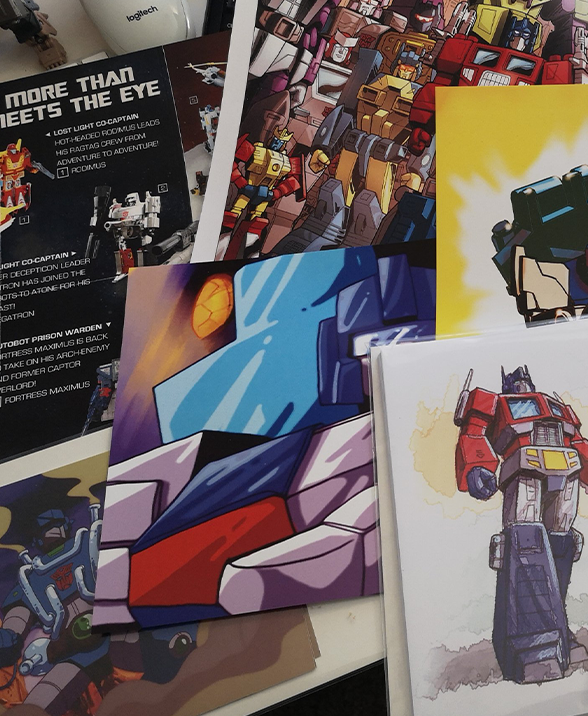 A4  art prints on high quality stock.