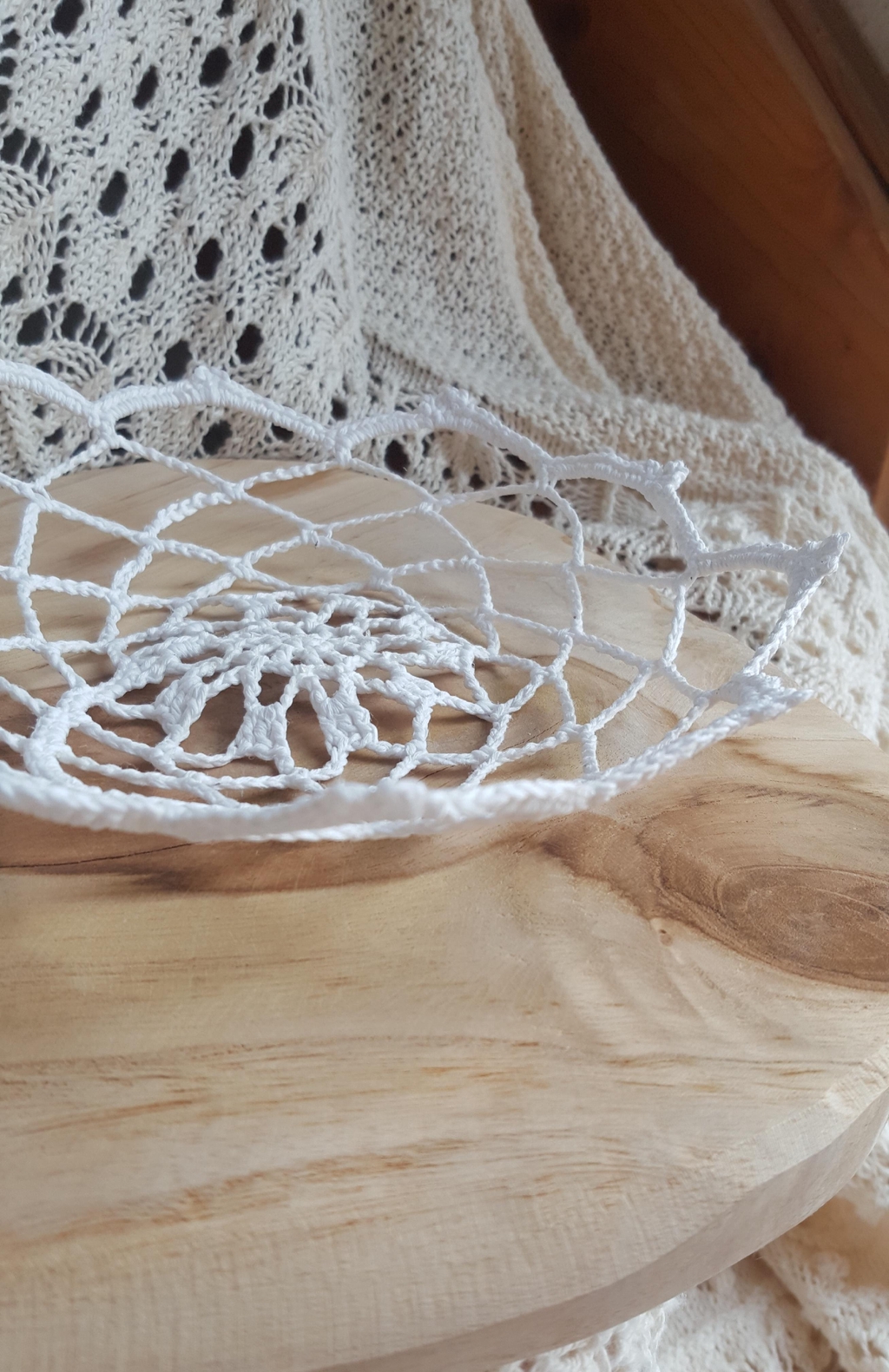 Coupelle vide-poche en coton crocheté - Atelier Au petit Brin de maille