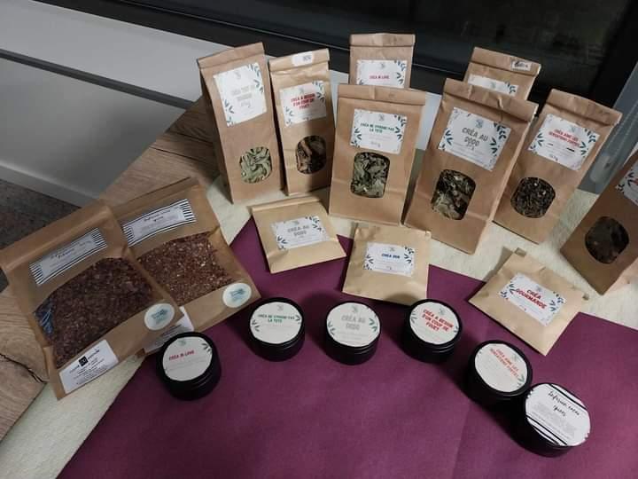 Retrouvez ici tous mes thés et tisanes confectionnés dans mon atelier à Ballay dans les Ardennes
