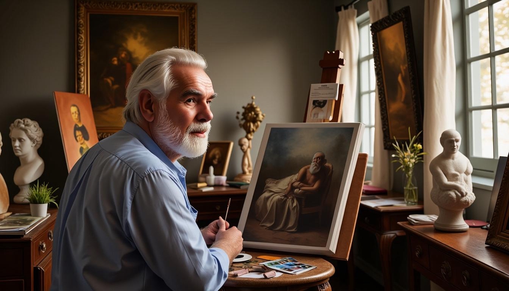 Dipinti originali e copie d’autore ispirati ai grandi maestri come Leonardo, Raffaello, Caravaggio e Rembrandt. Opere uniche su tela di Daniele [Cognome], realizzate con tecnica e passione, per chi desidera portare a casa la bellezza eterna dell’arte classica.