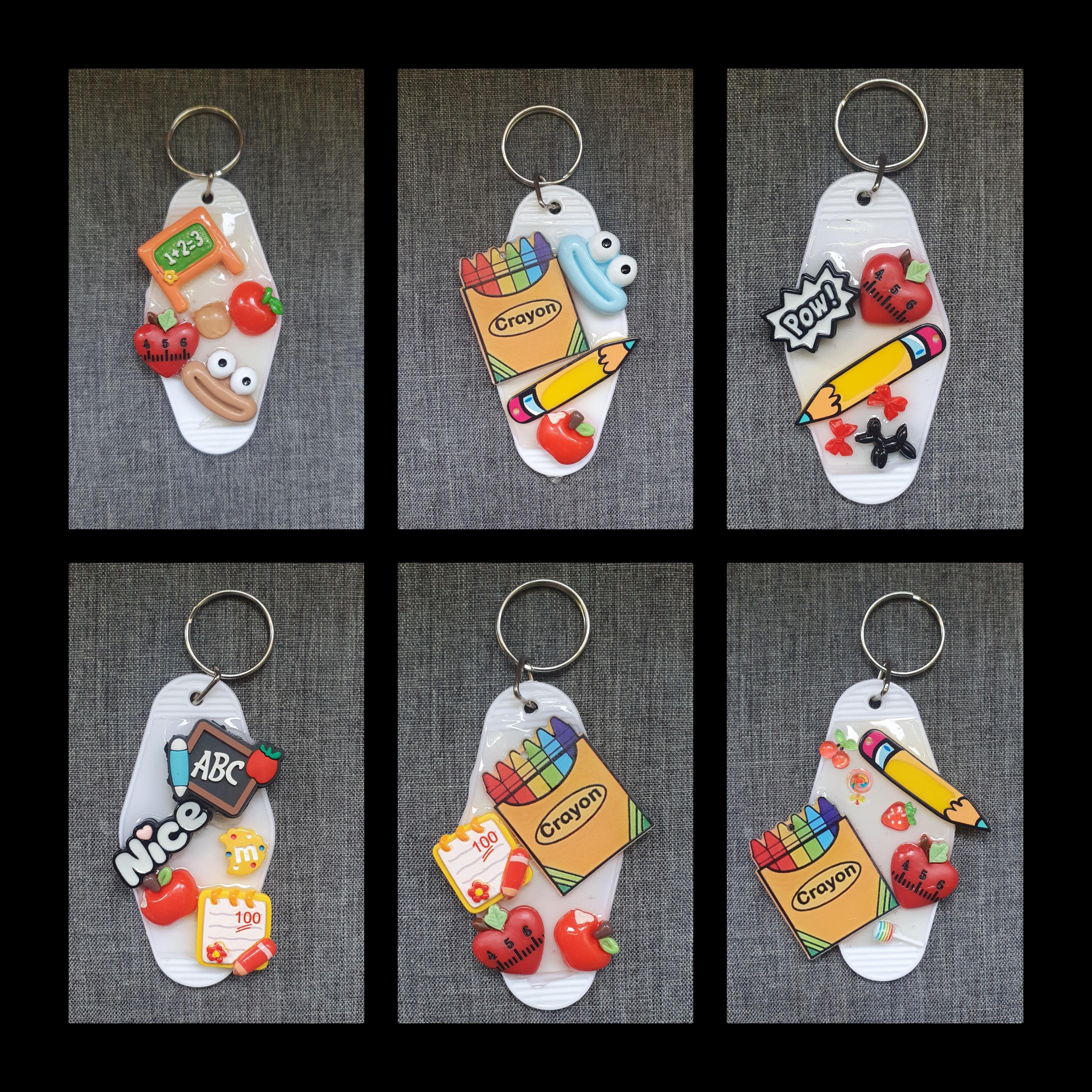 Junk Back to School Keyrings