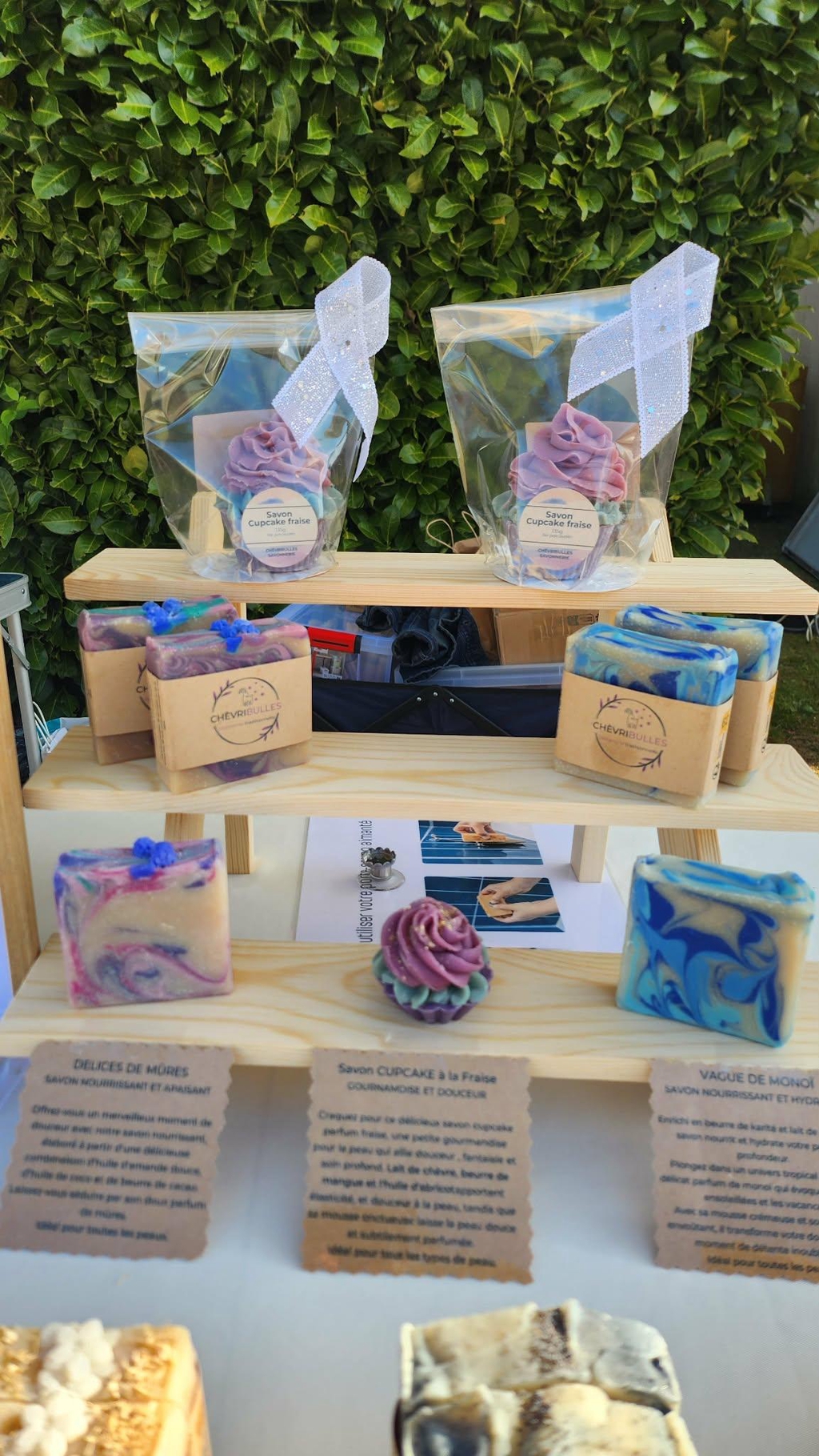 gamme de savon chèvribulles, savon solide, savon naturel, savon au lait de chèvre