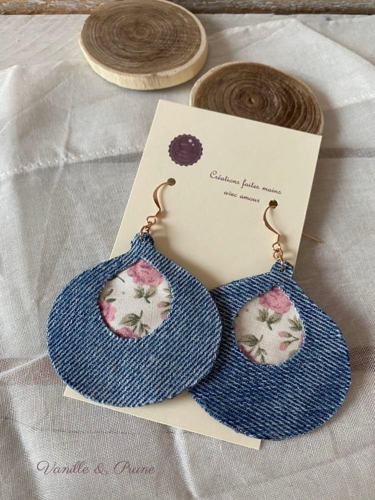 Bijoux en jeans recyclé