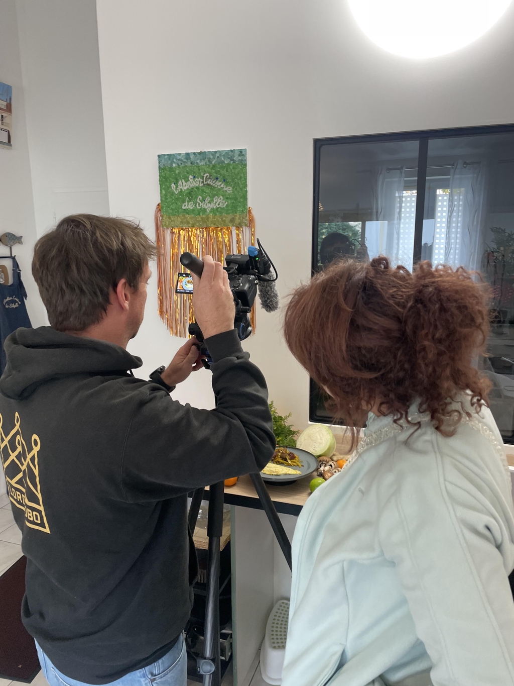 Tournage d’un épisode de « météo à la carte » France 3 à l’atelier cuisine 