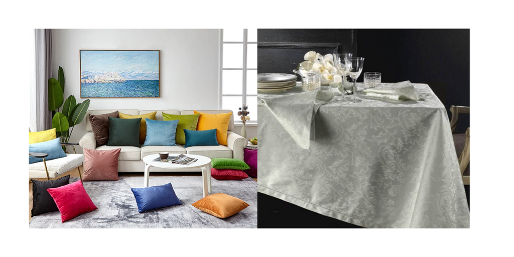 Cuscini arredo, plaid, tovaglie, runner, strofinacci 