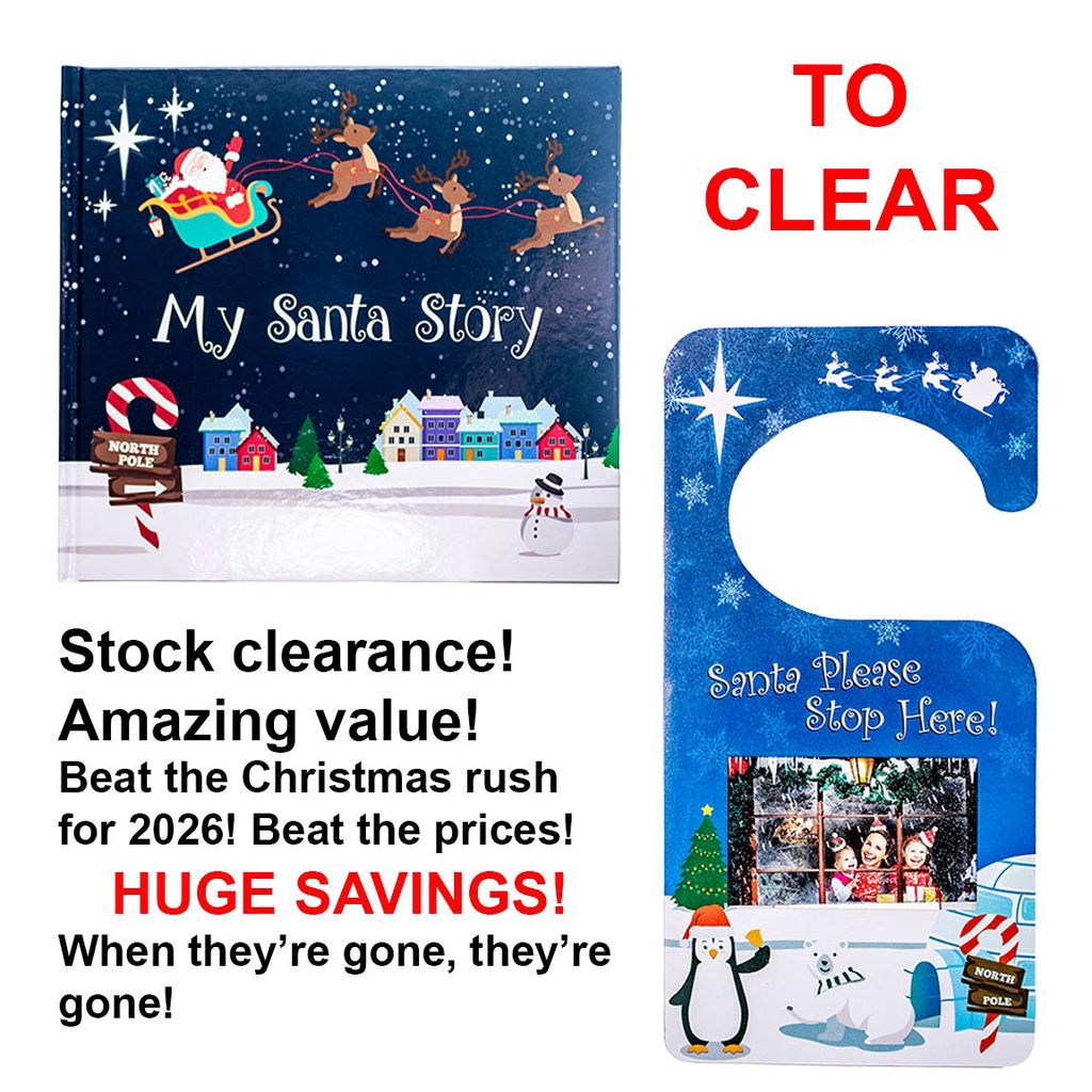 New year's sale of Christmas goods