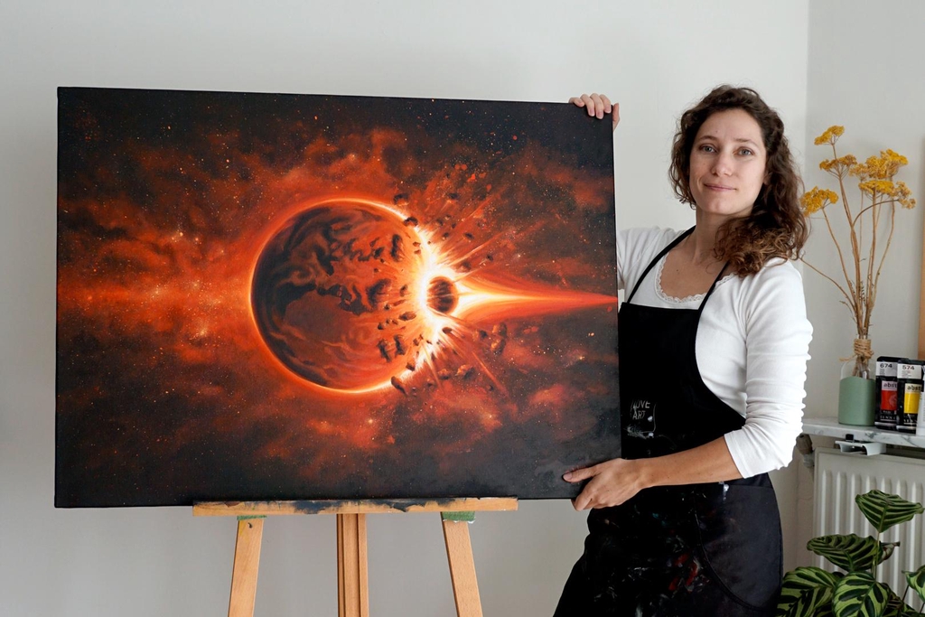 Demandez votre tableau ou dessin papier, réalisé spécialement pour vous.
Vous choisissez tout : le format, le style, le thème, les couleurs !