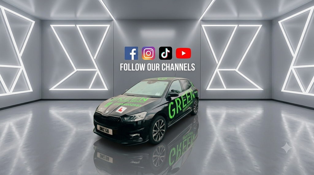 Follow our social media channels for Green Driving Academy for all your driving lessons Dartford and surrounding areas.