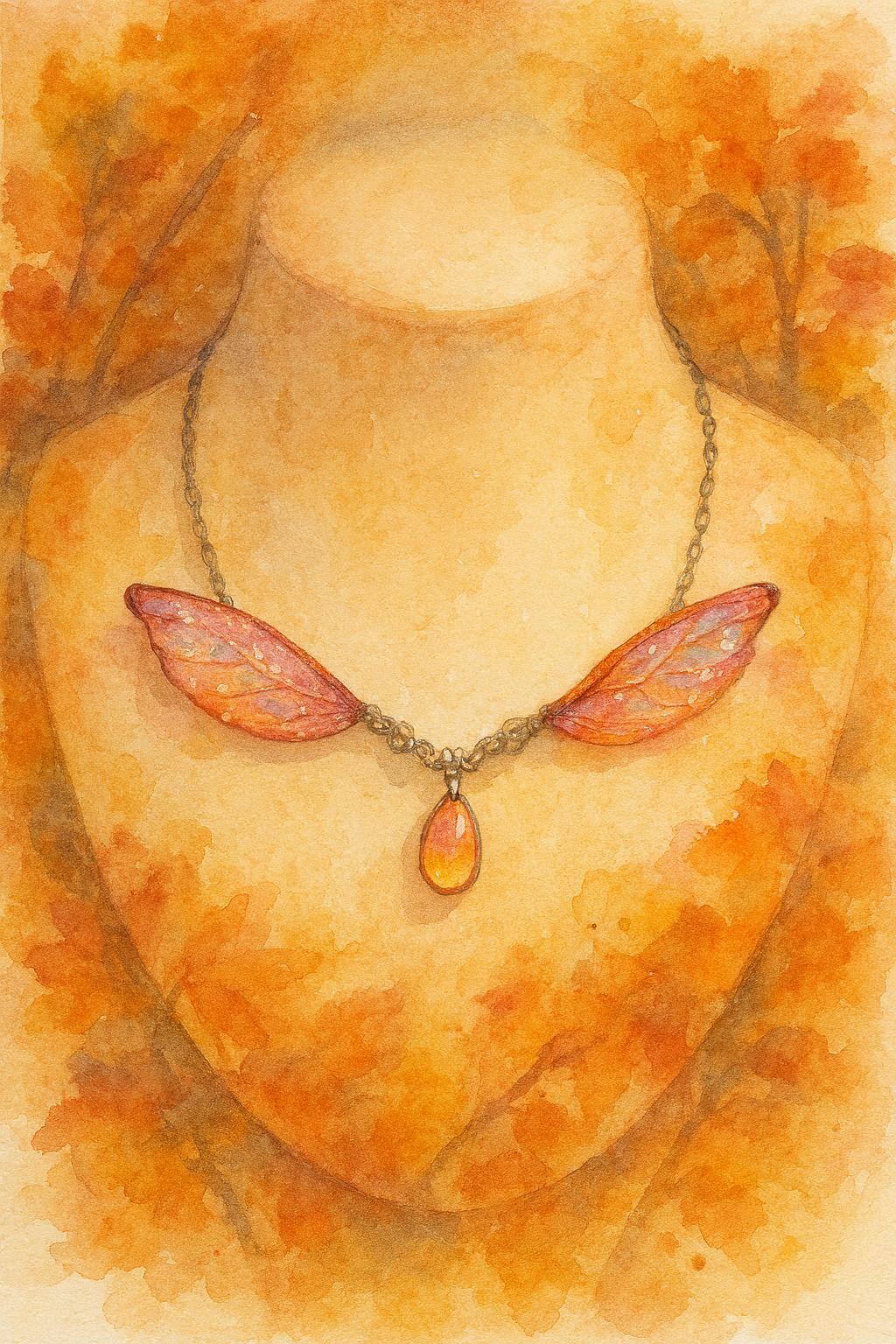 collier ailes de fées écorcéliande