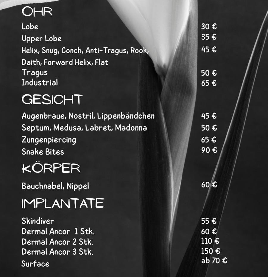 Preisliste