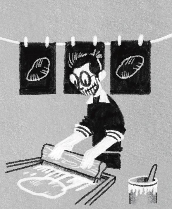 Images imprimées en sérigraphie artisanale