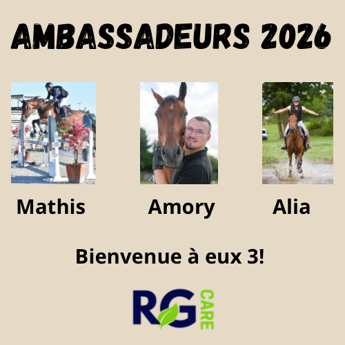 ✨ RG Care accueille ses 3 nouveaux ambassadeurs 2026 : Mathis, Amory et Alia