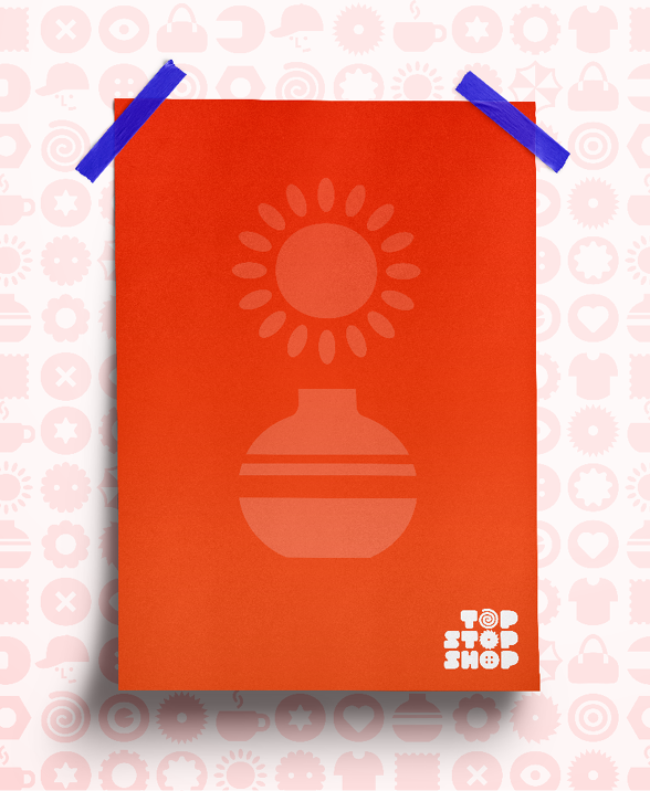Bild mit aufgehängtem Poster als Veranschaulichung der Produktkategorie Poster & Bilder, auch Plakate Kunst Druck Deko Print Drucksachen