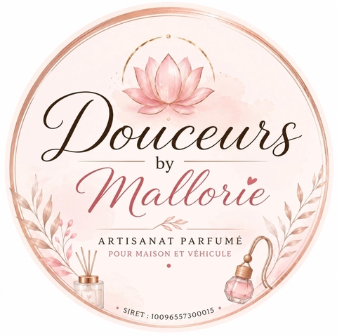 Bienvenue chez Douceurs By Mallorie 🪷

Passionnée par les senteurs et la création artisanale, je confectionne avec soin des fondants parfumés pour apporter une touche de douceur et de bien-être à votre intérieur.
Chaque création est réalisée à la main avec de la cire de soja végétale de qualité et des parfums de Grasse sans CMR, afin de vous offrir une expérience olfactive agréable et durable.

Découvrez une large gamme de senteurs : 

florales, fruitées, fraîches, gourmandes ou encore des inspirations de grands parfums féminins et masculins. Il y en a pour toutes les envies et toutes les saisons.

Chez Douceurs By Mallorie, chaque commande est préparée avec attention, dans le respect d'un savoir-faire artisanal et avec beaucoup de passion.

🌸 Fabrication artisanale
🌿 Cire de soja végétale
💐 Parfums de Grasse sans CMR
💖 Créations faites main avec amour

Merci de votre confiance et bonne découverte de mon univers parfumé. ✨🪷