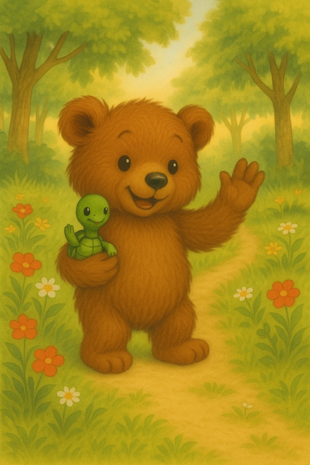 Découvrez l'univers de Patapouf l'ourson et de son amie la tortue Pipili. 