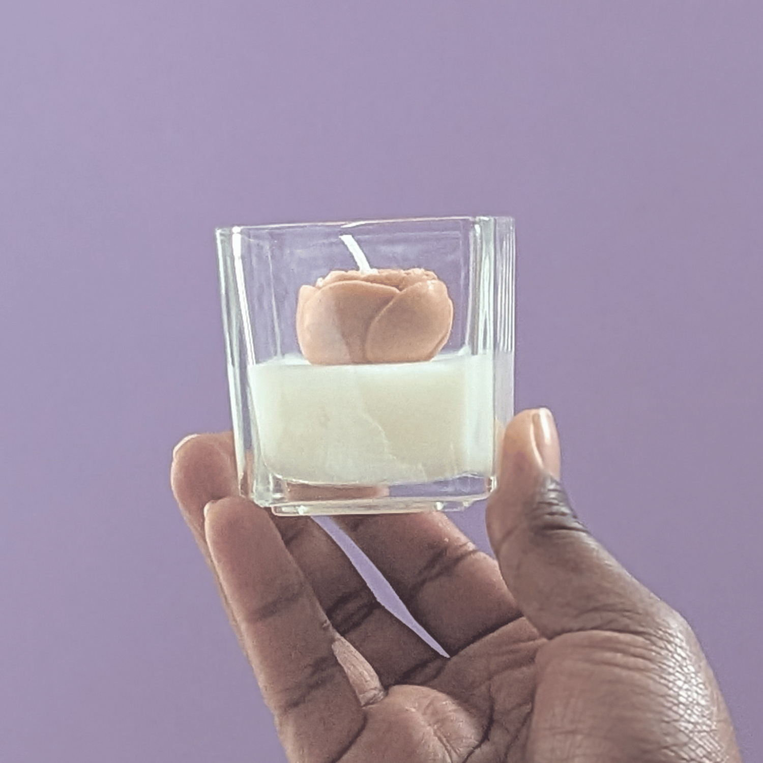 Mini bougie en verre