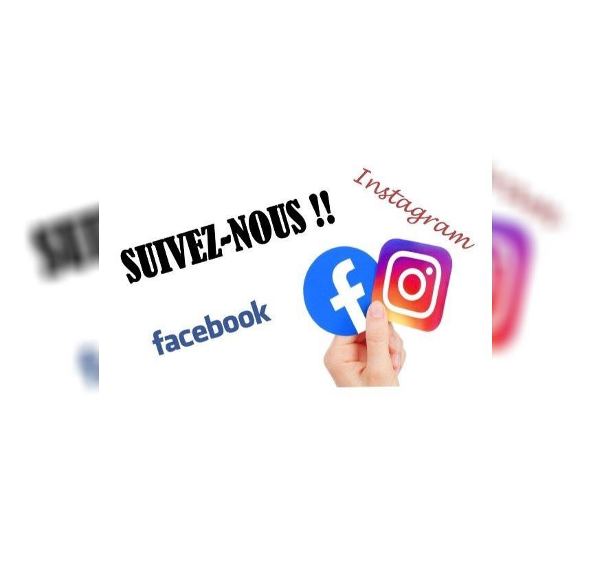 Suivez nous sur Facebook & Instagram 