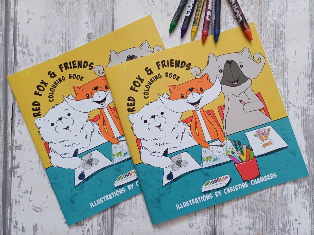 Red Fox and Friends colouring book