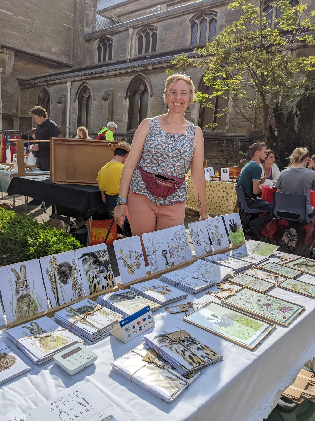 Gemma Whitford at a Sustainable Market at St Andrew's Church Rugby