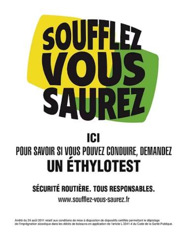 Éthylotests en vente sur ce site
L'alcool est en cause dans un accident mortel sur 3. Pour savoir si vous pouvez conduire, contrôlez votre alcoolémie.