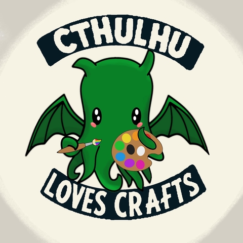 Cthulhu loves crafts, dice goblins making nerdy crafty goodies for ttrpg and more