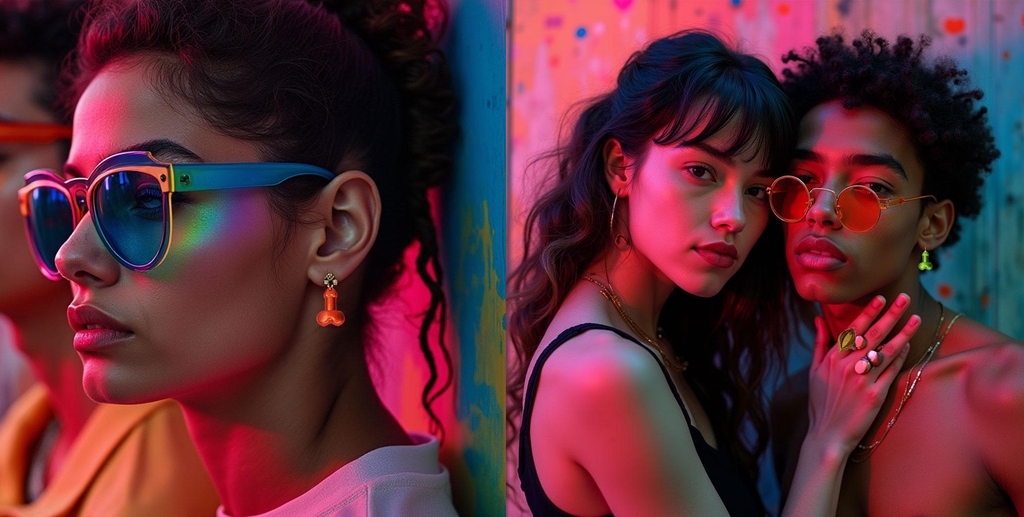 Interchangeable rings and earrings in different colors for all tastes