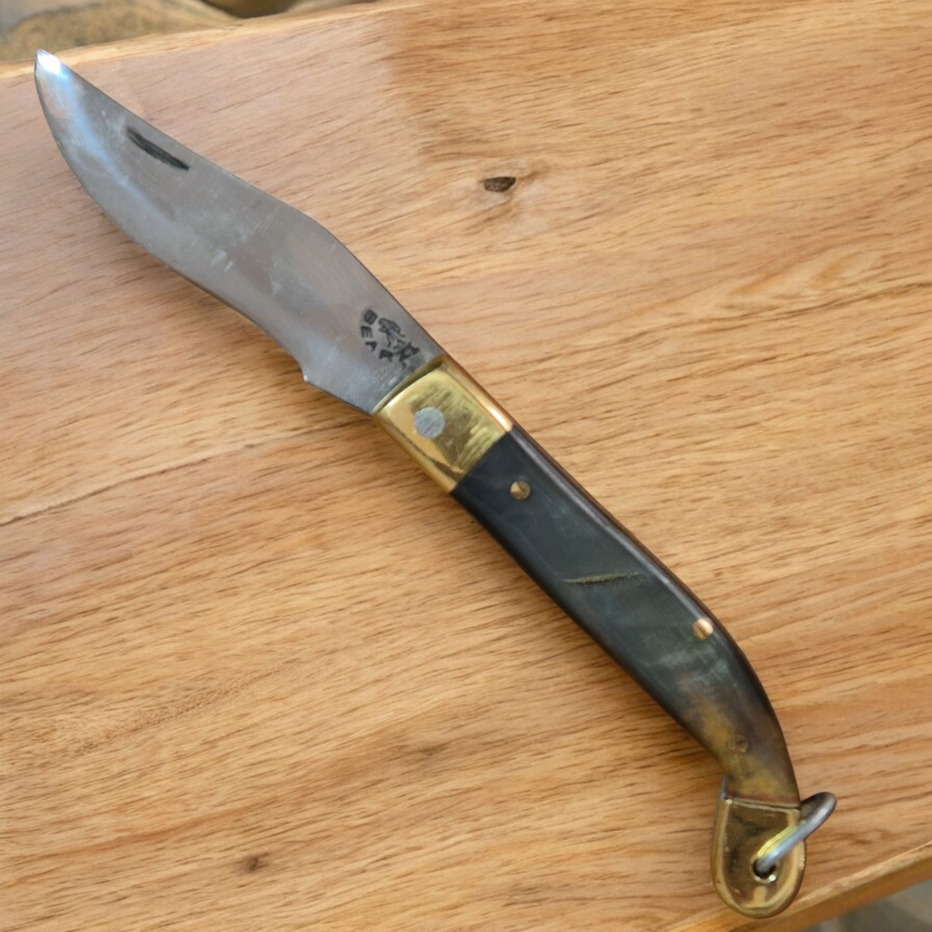 Canivete Gran Ducale 7cm 2mm Aço Inox 420C Chifre Natural edc Bearzi Currò