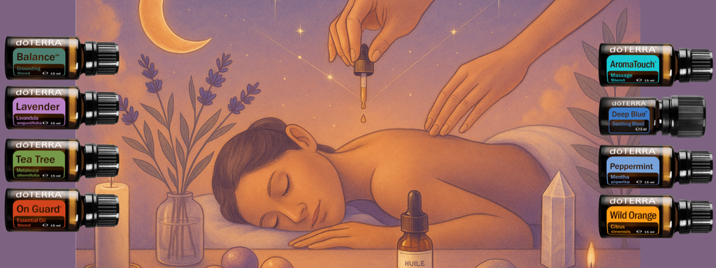 Ce soin réside en l'application successive d'une sélection de 8 huiles et synergies d’huiles essentielles pures le long de la colonne vertébrale, le dos, les oreilles et la plante des pieds dont le but est de :
Réduire le stress
Renforcer le système immunitaire
Réduire l’inflammation
Équilibrer le système nerveux et réguler l‘homéostasie
Ce soin induit relaxation et énergie en même temps.