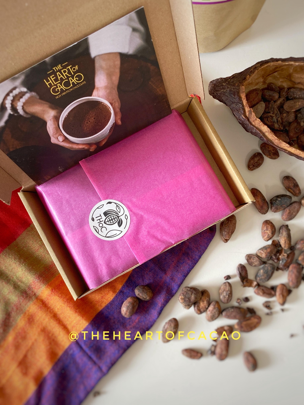 raw ceremonial cacao tablet The Heart of Cacao Amsterdam