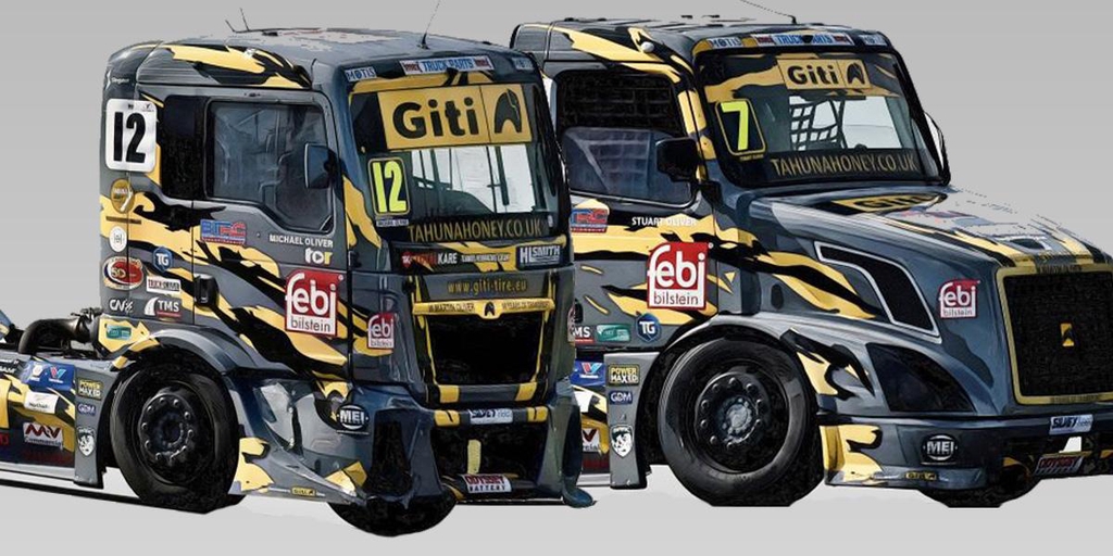 Team Oliver BTRC British Truck Racing Championship Artwork By Ian Cunningham