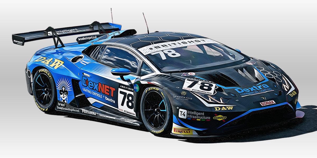 British GT artwork collection by motorsport photographer Ian Cunningham