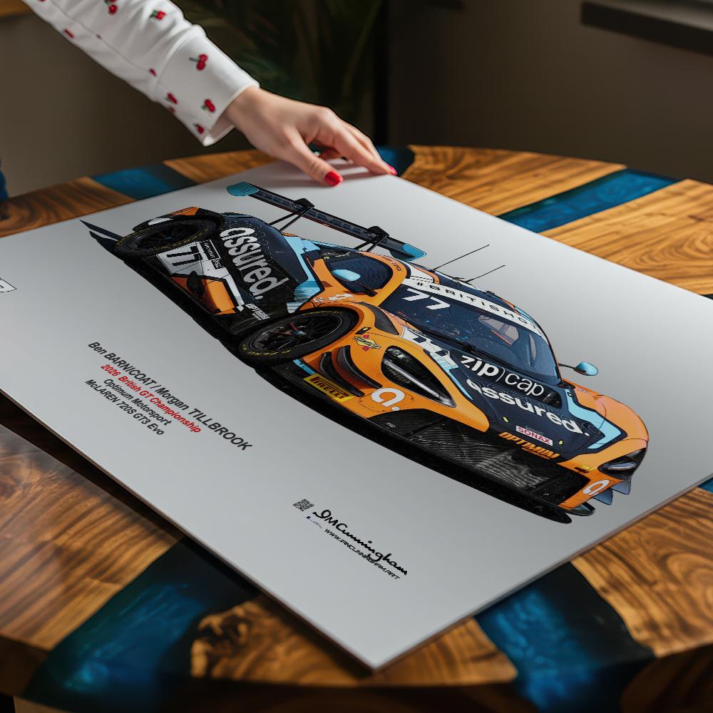 British GT Art Prints by Motorsport Photographer
& Artist Ian Cunningham