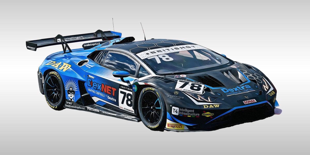 British GT artowrk collection by motorsport photgrapher Ian Cunningham